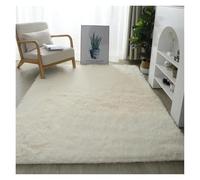 Fluffy Plush Carpets for Living Room Decor, Thicker, Shaggy, Long Pile Floor Mat, Salon Decoration, House Door Rugs pour Le Salon(Beige,120X160cm)