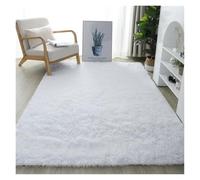 Fluffy Plush Carpets for Living Room Decor, Thicker, Shaggy, Long Pile Floor Mat, Salon Decoration, House Door Rugs pour Le Salon(White,80X200cm)