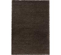 Fluffy Shaggy tapis poils longs rectangle 160x230cm brun