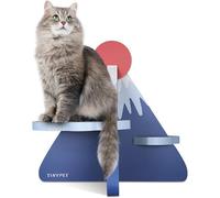 FluffyDream Cat Scratcher Post Board, Mount Fuji Shape Cat Scratching Lounge Bed, Durable Pad Prevents Furniture Damage
