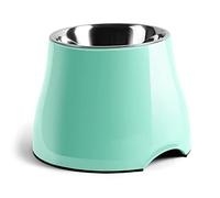 Fluffydream Gamelles surélevées pour chien, [prévention des maladies des vertèbres] Gamelle antidérapante pour chien avec bol en acier inoxydable, gamelles de nourriture pour chiens de grande capacité