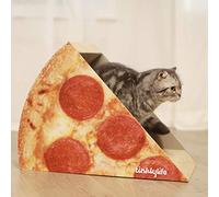 FluffyDream Griffoir en carton pour chat, belle apparence avec délicieuse forme de pizza, protection de meubles de maison