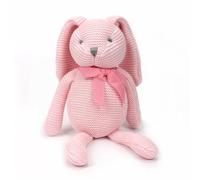 FLUFFYFUN Peluche Lapin Rose 18cm, Peluches Bebe en Coton Bio