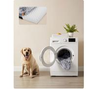 FluffyHug Panier pour Chien, pour Chiens de Grande Taille, en Mousse Alvéolée, avec Housse Amovible Lavable, 122 x 85 x 24 cm, Gris