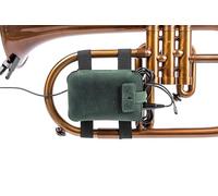 Flugelhorn Pochette à clip pour microphone sans fil en cuir véritable avec sangles sécurisées