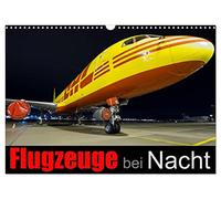 Flugzeuge bei Nacht (Wandkalender 2026 DIN A3 quer), CALVENDO Monatskalender: Ein Monatskalender mit 14 Seiten, die Nachtaufnahmen von Flugzeugen zeigen.