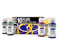 Fluid Acrylics by GOLDEN, 10 flacons de 30 ml, kit de mélange fluide, peinture acrylique professionnelle, 10 couleurs