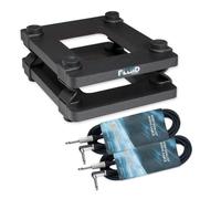 Fluid Audio 1 paire de trépieds DS5 avec deux câbles Keepdrum