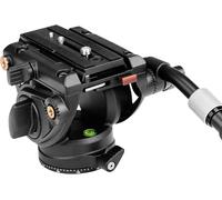 Fluid Head, K6 Video Camera Tripod Friction Panoramic Head for Canon Nikon Sony Olympus Sony Sony DSLR Camera with 3/8"" and 1/4"" Mounting Screws, 2 Section Handle