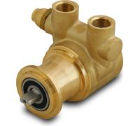 Fluid-o-Tech Pompe volumétrique à palettes en laiton avec bague de serrage 300 litres par heure Bypass 3/8 pouces (9.5 mm) pour machines à café, traitement de l'eau