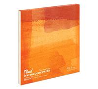 Fluid Watercolor Paper 880088 Bloc de papier aquarelle liquide pour artiste, papier, blanc/jardin opulent, 8 x 8 cm