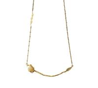 FLUIDABLE Diana Collier, 40 + 6CM 18K Chaîne plaquée or Rose Collier ras du cou pour femmes, Collier ras du cou en perles, Collier collier, Cadeau pour anniversaire