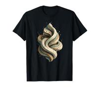 Fluide Abstrait Ruban Tourbillon Tons de Terre Bio T-Shirt