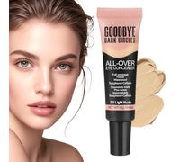 Fluide anti-cernes pour les yeux - Formule légère 12G, couverture de correction des couleurs | Cercle sombre masquant longue durée, fondation aspect naturel application en douceur, usure parfaite pour