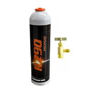 Fluide frigorigène R290-750 ml (370 g/750 ml) avec valve de prélèvement en option (1 boîte + valve)
