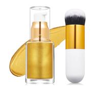 Fluide illuminateur léger pour le visage et le corps toute la journée - Formule douce pour la peau - Surligneur liquide pour occasions spéciales