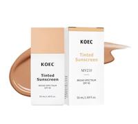 Fluide solaire teinté quotidien, FPS 40, 50 ml. Crème solaire teintée pour le visage, couvrance naturelle et teint unifié, hydratante