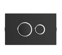 Fluidmaster 1000Z-033-P1 Plaque de chasse pneumatique Noir mat