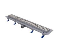 Fluidmaster SCHWAB VIBE Caniveau de douche - Grille de 650 mm, écoulement de 40 mm, hauteur 65 mm (réglable 65 à 87 mm), cadre 15 mm, débit 35 à 38 l/min (EN 1253-2), capacité de charge K3 (300 kg)