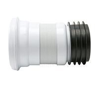 Fluidmaster ZB38306 Flexi Pan Conn Raccord WC court Blanc