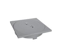 FLUIDRA Skimmers pour piscines de la Marque Modèle Couvercle Skimmer Circulaire 17,5 l Cadre carré Gris Clair