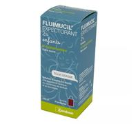 Fluimucil expectorant 2% enfants sirop sans sucre arôme framboise 100ml
