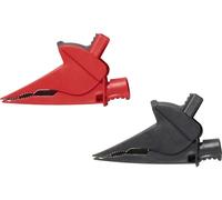 Fluke AC385 Jeu de pinces crocodiles rouge, noir Plage de serrage max.: 36.7 mm 1 set