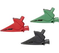 Fluke AC385-RGB Jeu de pinces crocodiles rouge, noir, vert Plage de serrage max.: 36.7 mm 1 set