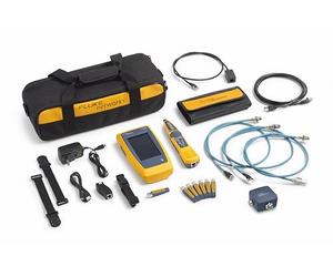 Fluke Networks LinkIQ™ 200 DUO Testeur de câbles, de réseaux et de Wi-Fi avec kit Ethernet industriel, kit d'identification à distance et suivi du son, version UE
