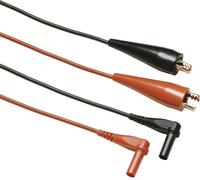 Fluke TL28A Set de cordons de mesure pince crocodile Banane mâle 4 mm rouge, noir 1 pc(s)