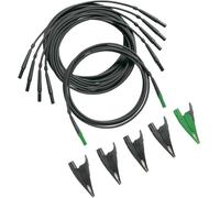 Fluke TLS430 Set de cordons de mesure de sécurité Banane mâle 4 mm, pince crocodile Banane mâle 4 mm noir, vert 1 pc(s)