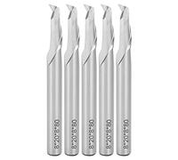 Flûle simple de mouche à mouche en spirale starrypxl Flûte simple 5pcs 8x8x20x80 mm à tige droite CNC Bit de précision Bit de précision outil de gravure pour le métal en bois