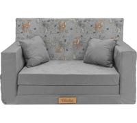 Flumi Canapé enfant pliable en mousse avec housse amovible – Sofa convertible pour chambre ou salle de jeux