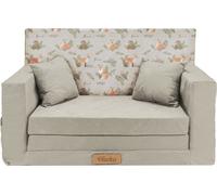 Flumi Canapé enfant pliable en mousse avec housse amovible – Sofa convertible pour chambre ou salle de jeux