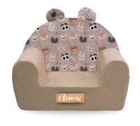 Flumi Fauteuil en mousse pour enfant – Siège confortable 56x42 cm pour chambre ou salle de jeux