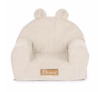 Flumi Fauteuil Enfant Personnalisé, Fauteuil avec Housse Lavable | Mousse douce • Léger et facile à déplacer • Assise basse et stable • Écusson prénom personnalisé