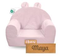 Flumi Fauteuil Enfant personnalisé pour garçon - Fauteuil bébé - Siège Enfant pour Chambre d'enfant Salle de Jeux - Fauteuil avec Gravure nom Enfant (Rot)