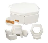 Flumi Modular Foam Play Sofa - 6 éléments, Meuble pour Enfants, Montessori, Housses lavables, Option de Personnalisation. (crème Boucle)