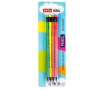 Fluo Gomme Crayon 4 pièces EASY