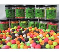 Fluo Pop Ups Rouge / Rose 100g 15mm - Fraise / poissons