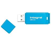 Fluo USB 3.0 Flash Drive, 128GB Bleu - INFD128GBNEONB3.0
