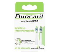 Fluocaril Brosse À Dents Pro Medium Têtes Remplaçables Interdental 2 Unités