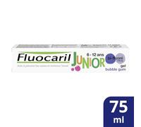 FLUOCARIL - Dentifrice Junior Anti-caries au Goût Bubble Gum, Protection Renforcée de l’Émail (75 mL) - lot de 3 - Vendu par Lot