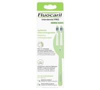 Fluocaril Interdental Pro Système Interchangeable Souple 2 Têtes Remplaçables