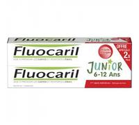 Fluocaril Junior 6-12 Ans Dentifrice Fruits Rouges 2x75ml
