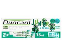 Fluocaril Junior Dentifrice 6-13 Ans Menthe Douce Lot de 2 x 75ml
