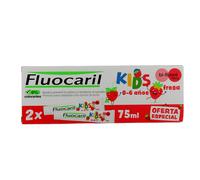 FLUOCARIL - Dentifrice Kids 0-6 ans Anti-Caries Bi-fluoré 100mg - Arôme/Fraise - Aide à prévenir les caries et renforce l'émail des premières dents de lait - lot de 2x75ml