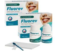 FLUOREV - Ciment Dentaire Ionomère - Kit de Rescellement Temporaire pour Obturations Dentaires Urgentes - Pansement Dentaire de Haute Qualité, Facile à Utiliser (2 x Kit de Rescellement)
