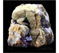 Fluorite + Baryte. 848.0 Ct. Cerclier, Montluçon, Allier, France.