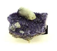 FLUORITE + BARYTE - Pierre Naturelle en Provenance de France, Saint-Péray, Ardèche Cristal de guérison et de protection 113.0 ct - Certificat d'Authenticité Inclus 49 x 42 x 16 mm G